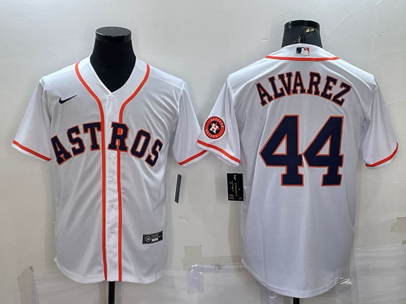 Men Houston Astros #44 Alvarez White Game Nike 2022 MLB Jerseys